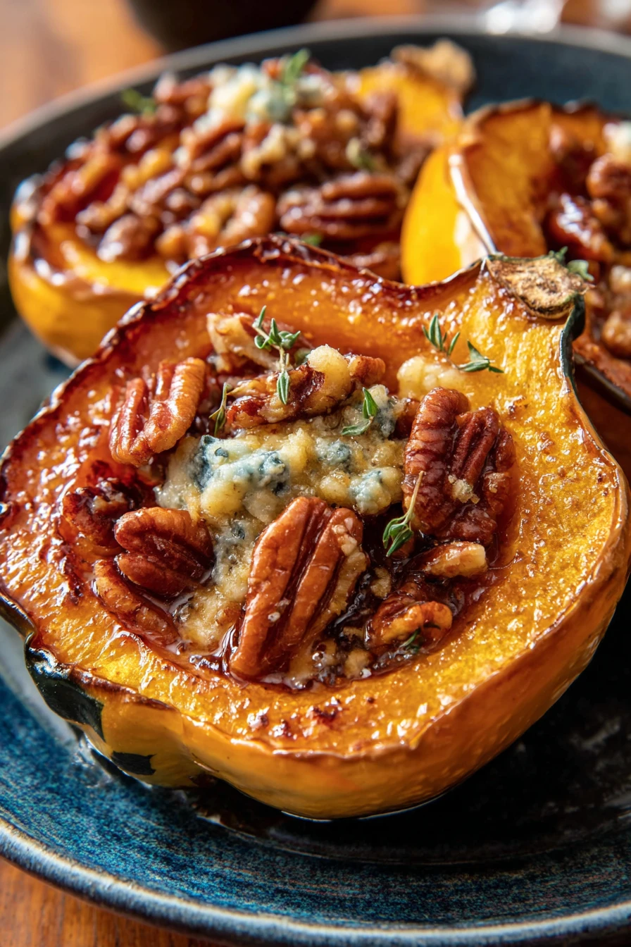 Maple Pecan Roasted Acorn Squash Recipe recipe step-by-step guide