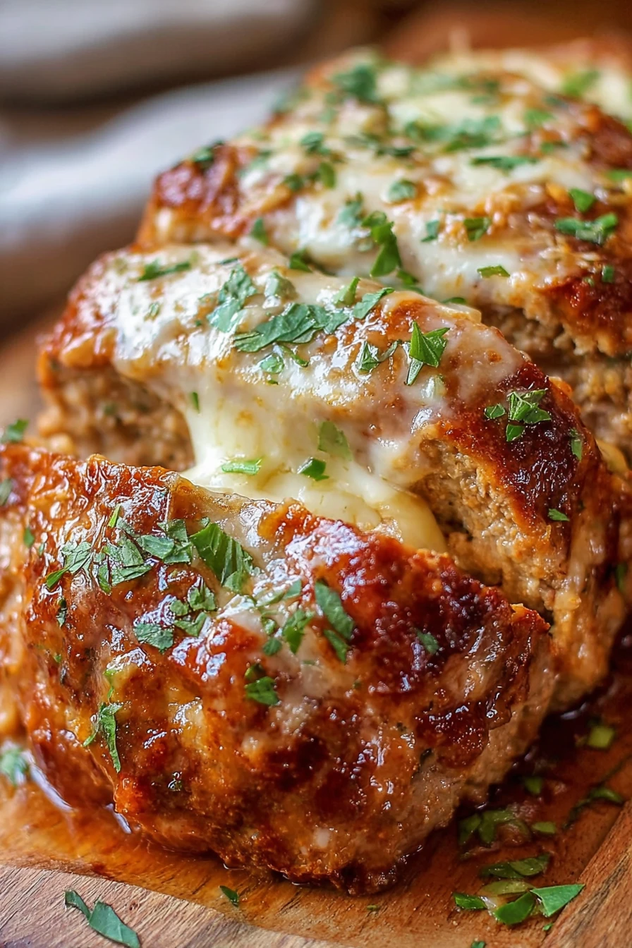 Melt-in-Your-Mouth Garlic Parmesan Chicken Meatloaf Recipe