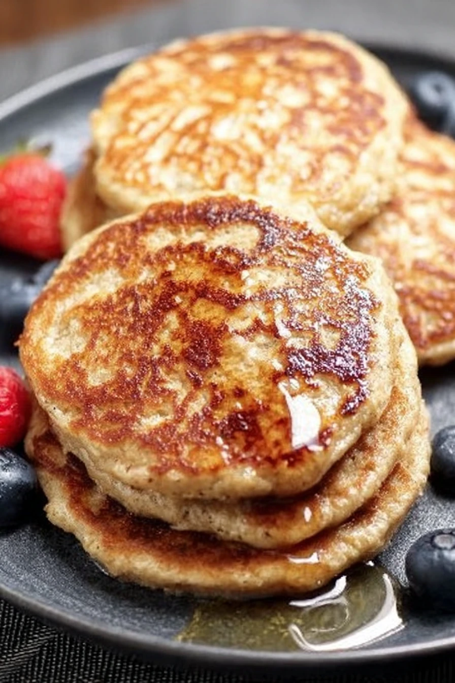 oat flour pancakes, fluffy, nutritious, delicious, breakfast, homemade, stack