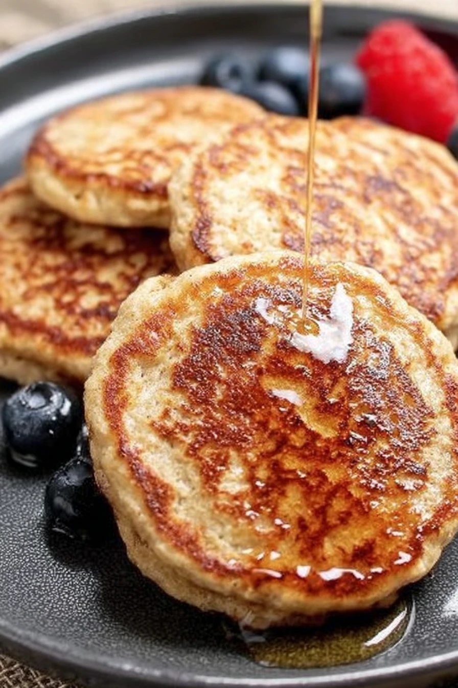 oat flour pancakes, fluffy, nutritious, delicious, breakfast, homemade, stack