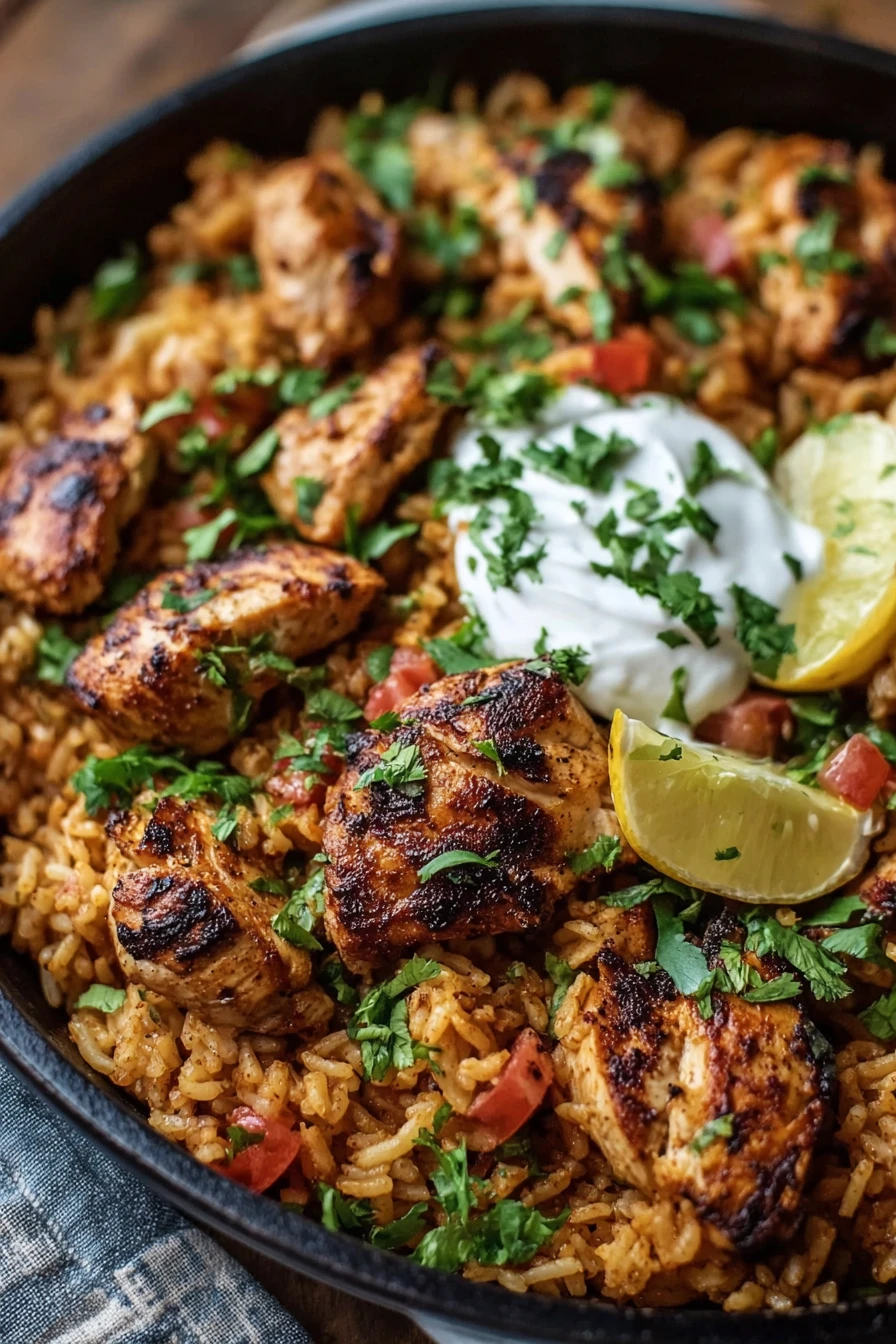 One Pot Shawarma Chicken And Rice, flavorful, aromatic, Middle Eastern-inspired, delicious, savory, tender, satisfying