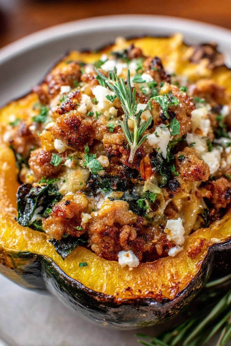 Sausage Stuffed Acorn Squash recipe step-by-step guide