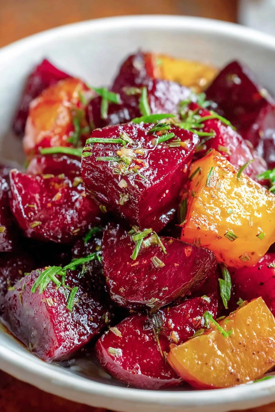 roasted beets, simple recipe, earthy flavors, tender texture, vibrant colors