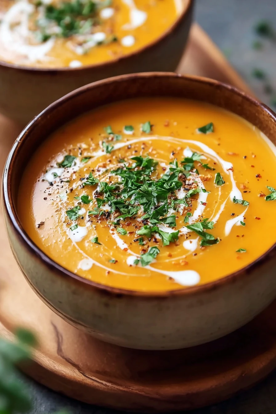 Spicy Butternut Squash Sweet Potato Soup recipe step-by-step guide