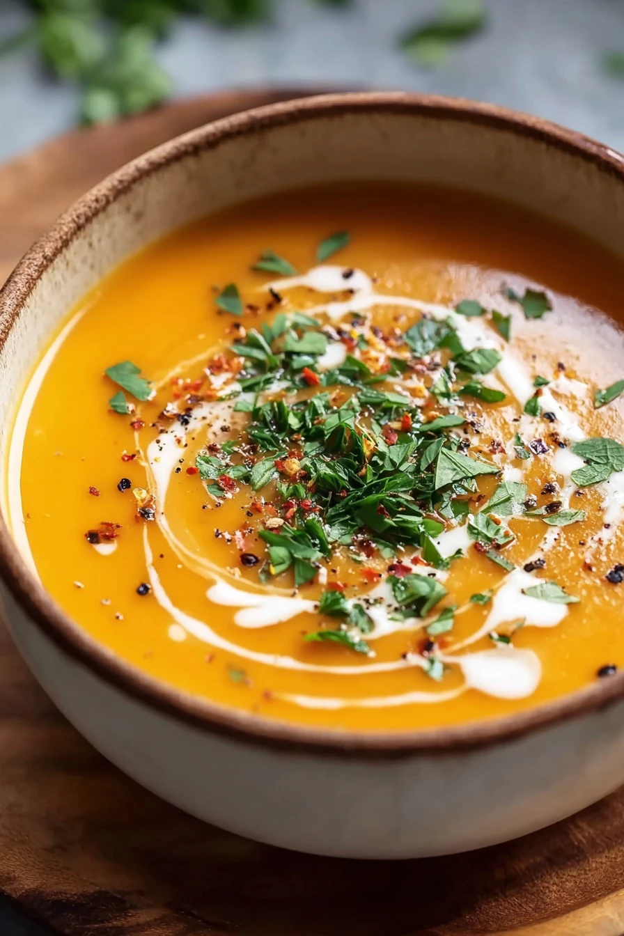 Spicy Butternut Squash Sweet Potato Soup recipe step-by-step guide