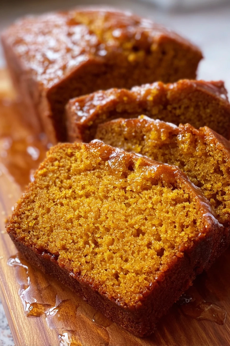 pumpkin bread, super moist, fall flavors, spiced, delicious, indulgent