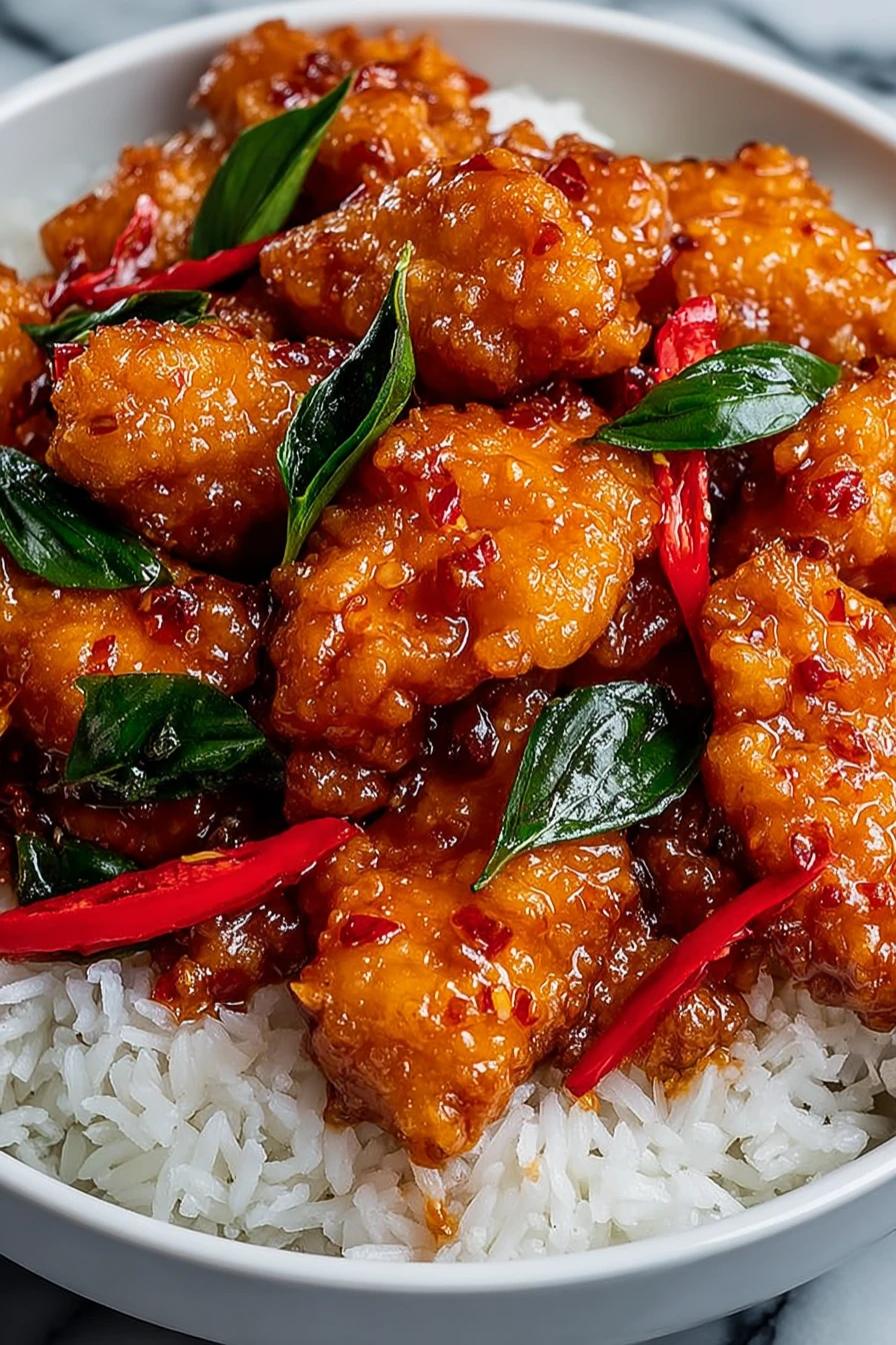 Sweet Chili Chicken, spicy, flavorful, sticky glaze, succulent, mouthwatering, Asian-inspired, glazed, delicious