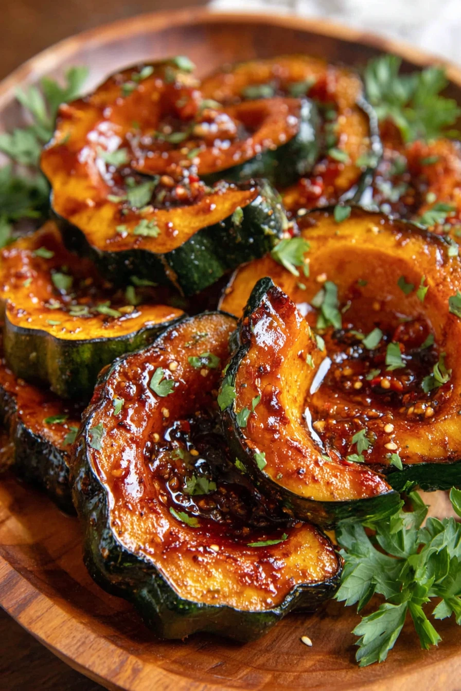 sweet, spicy, acorn squash, delicious, roasted, flavorful, autumn, dish