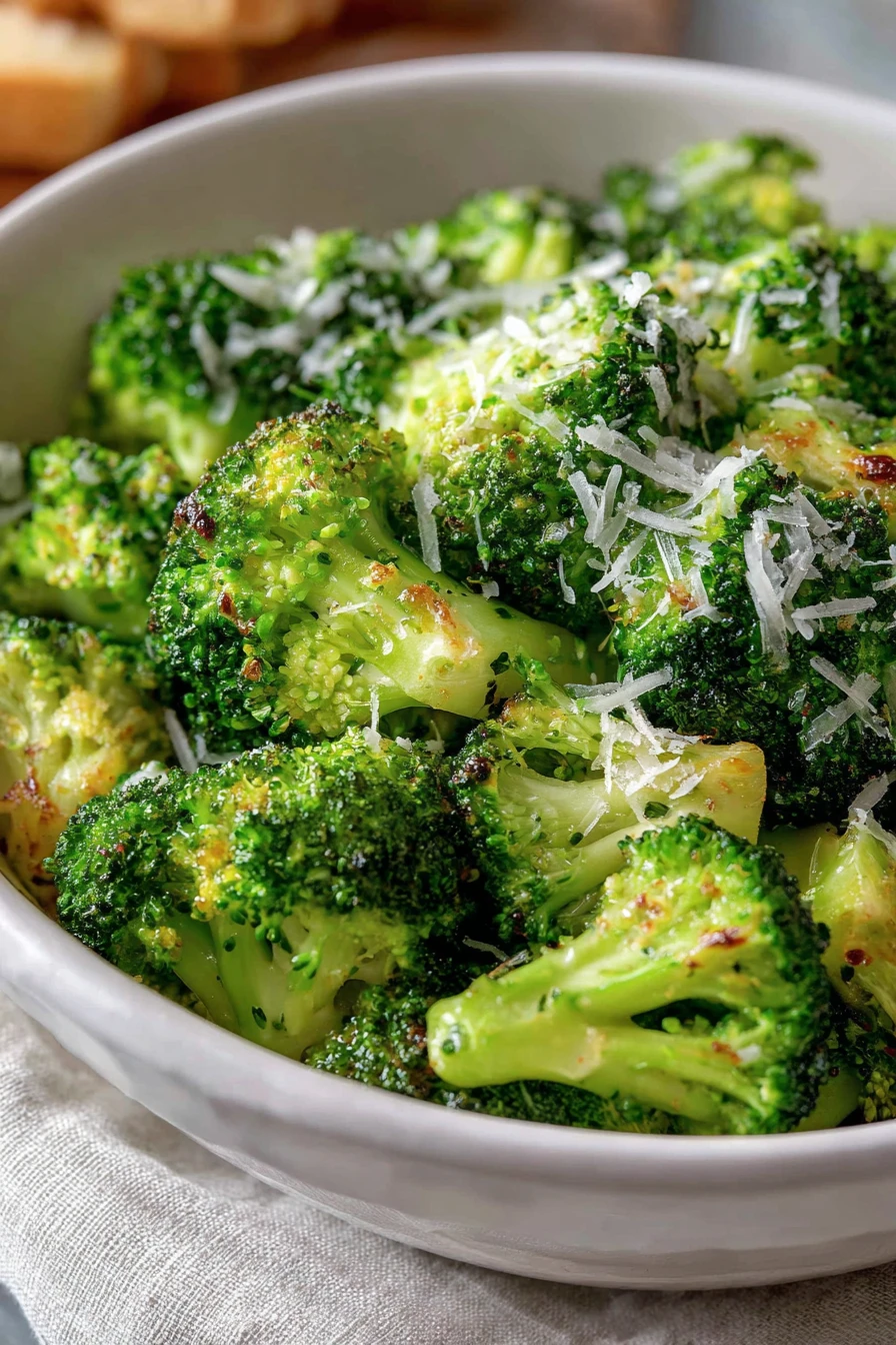 Copycat Longhorn Steakhouse Broccoli Recipe, savory, flavorful, tender, broccoli florets, cheesy, delicious