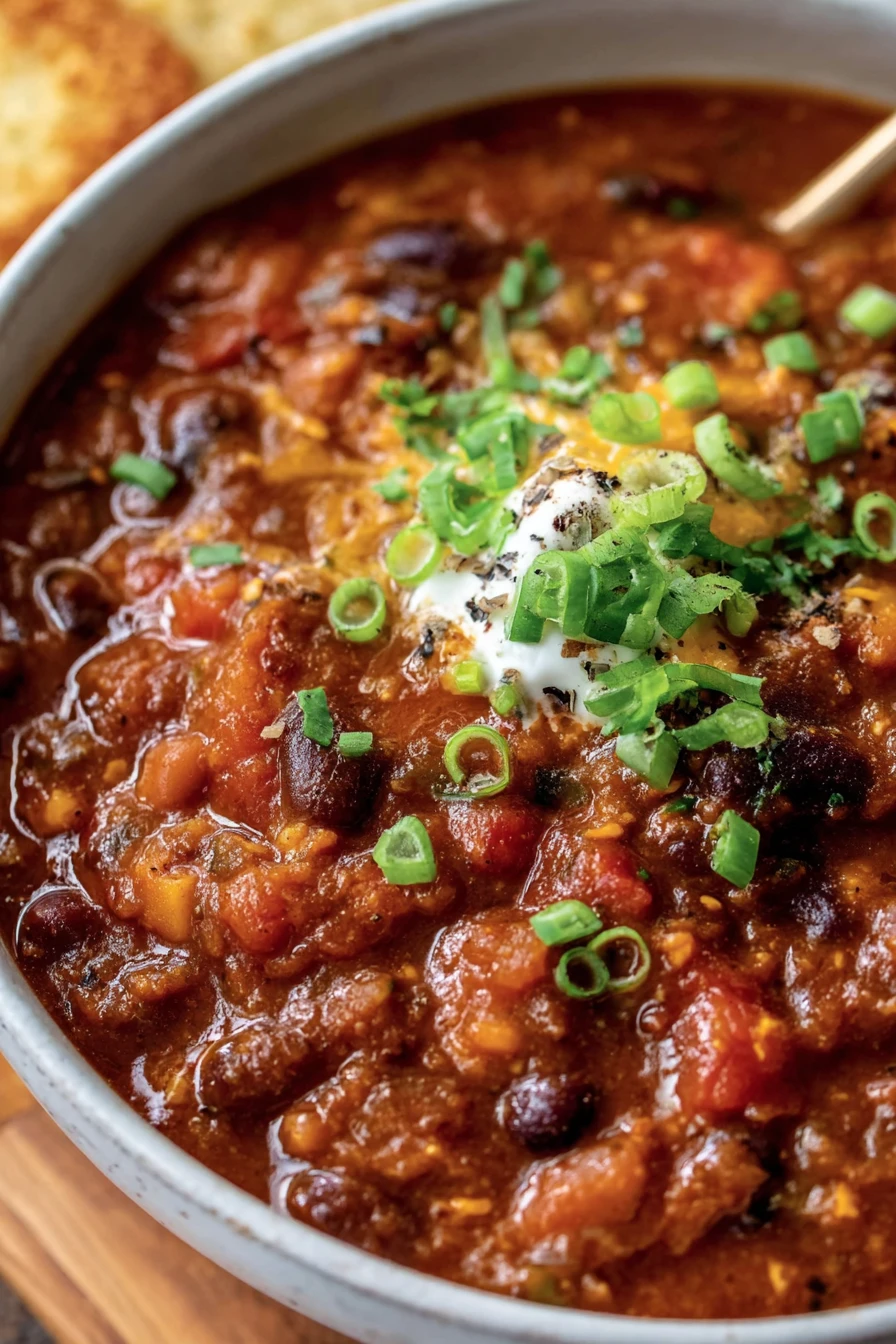 Vegetarian 3 Bean Chili Recipe recipe step-by-step guide