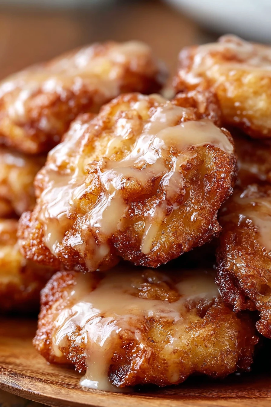 warm baked apple fritters, cinnamon sugar coating, crispy, golden brown, deliciously spiced, irresistible treat