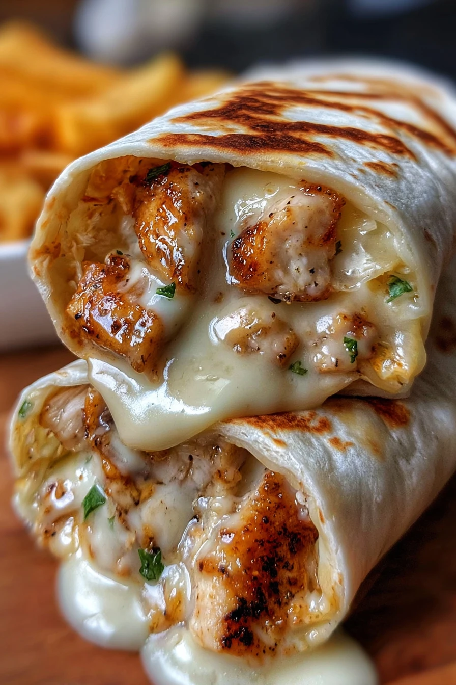 cheesy garlic chicken wraps, savory, flavorful, delicious, mouthwatering, satisfying, aromatic