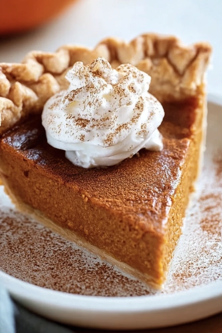 vegan pumpkin pie, coconut milk, creamy, spicy, decadent, fall dessert