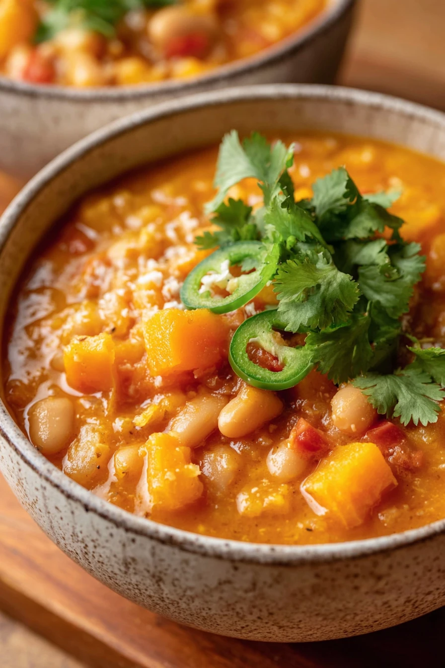 Butternut Squash & White Bean Chili  recipe step-by-step guide