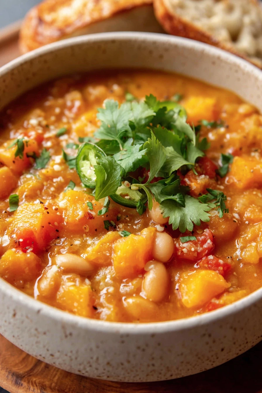 Butternut Squash & White Bean Chili  recipe step-by-step guide