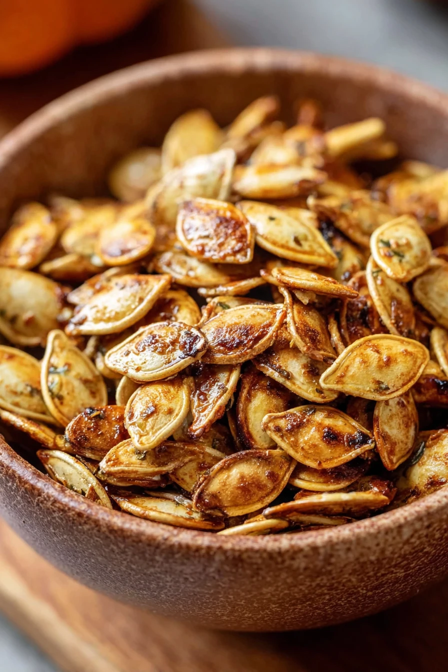 roasted pumpkin seeds, classic recipe, salty, crunchy, delicious snack