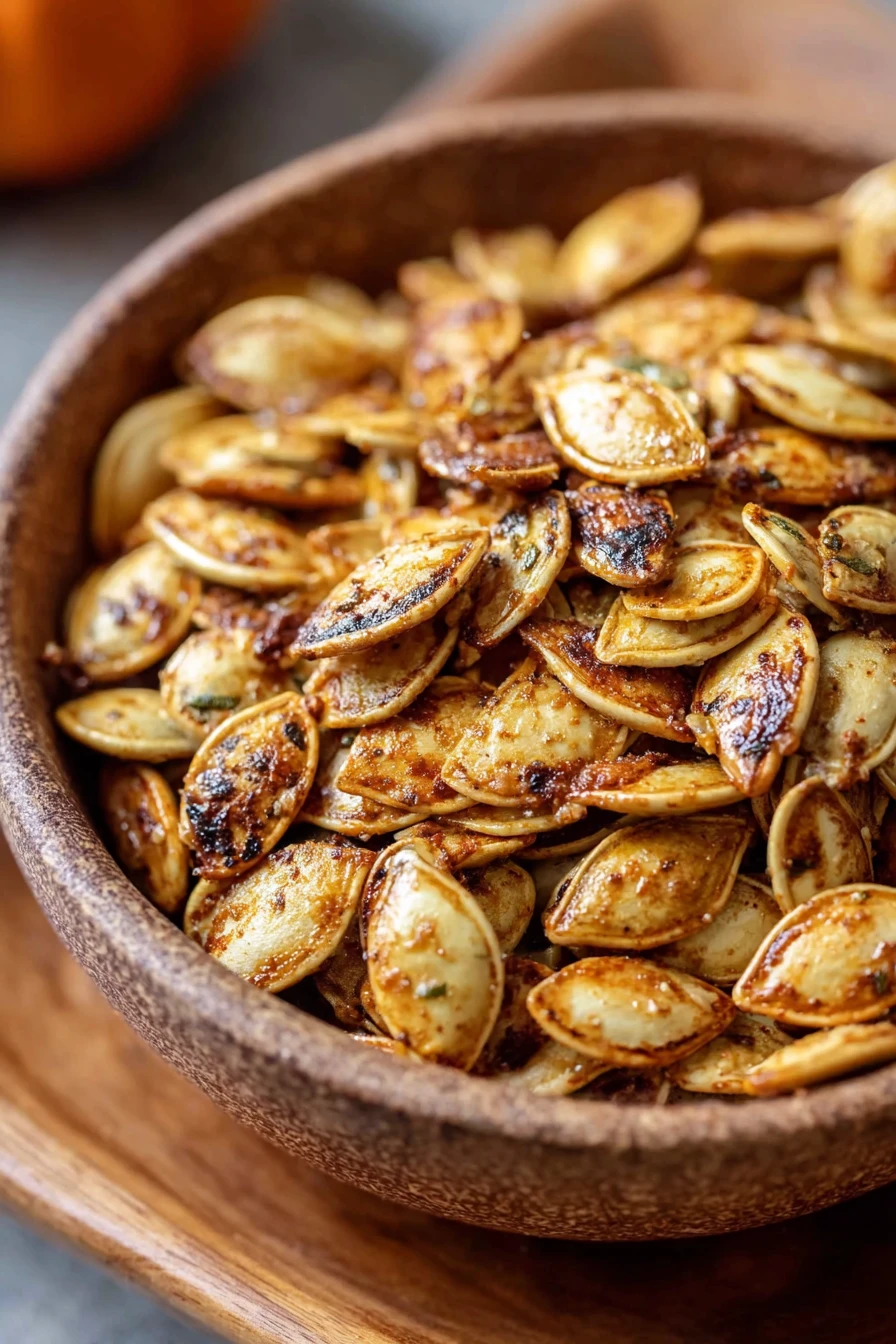 roasted pumpkin seeds, classic recipe, salty, crunchy, delicious snack