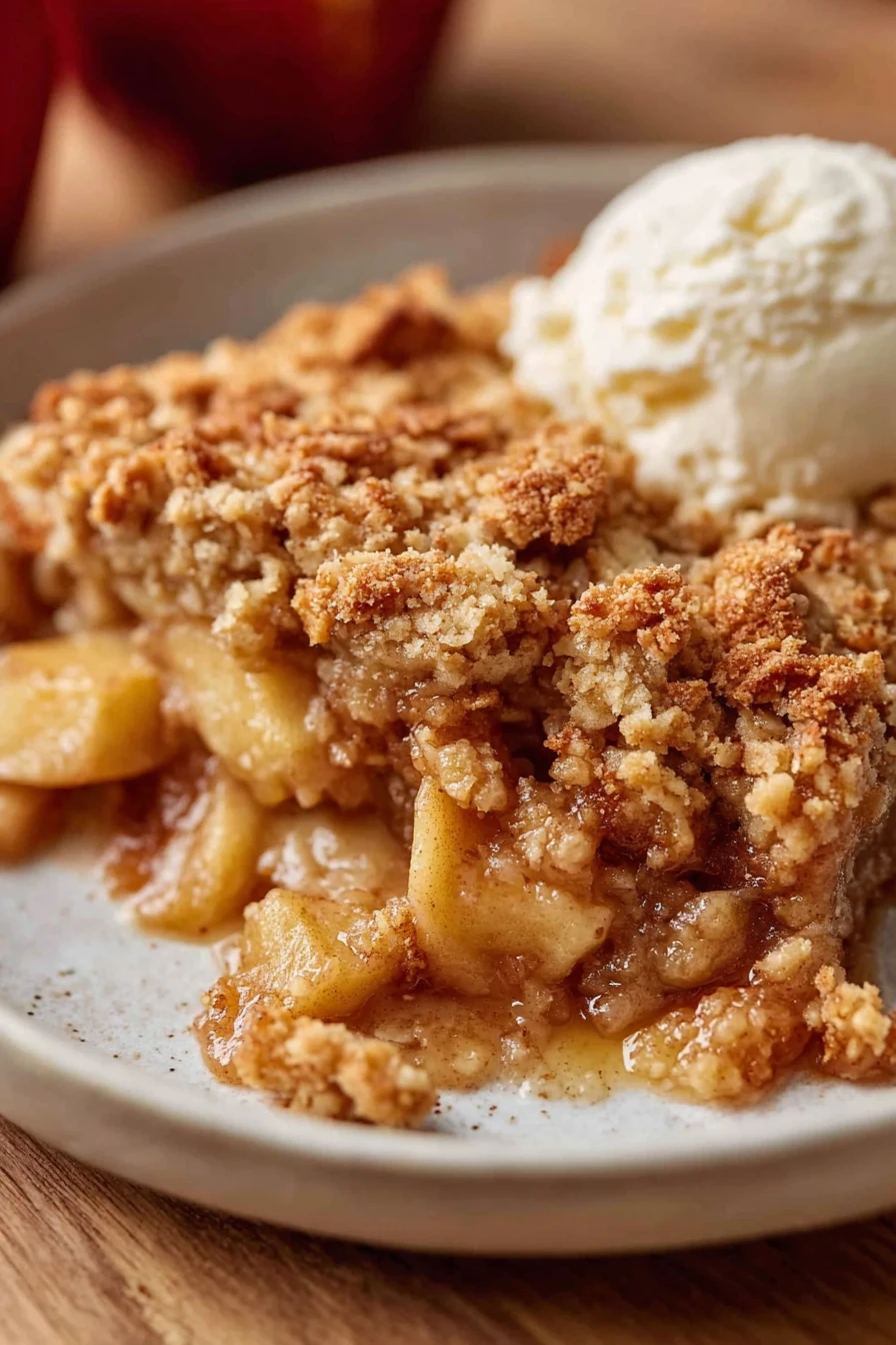 comfort food, simple recipe, apple crumble, warm, cinnamon, crunchy oats, delicious