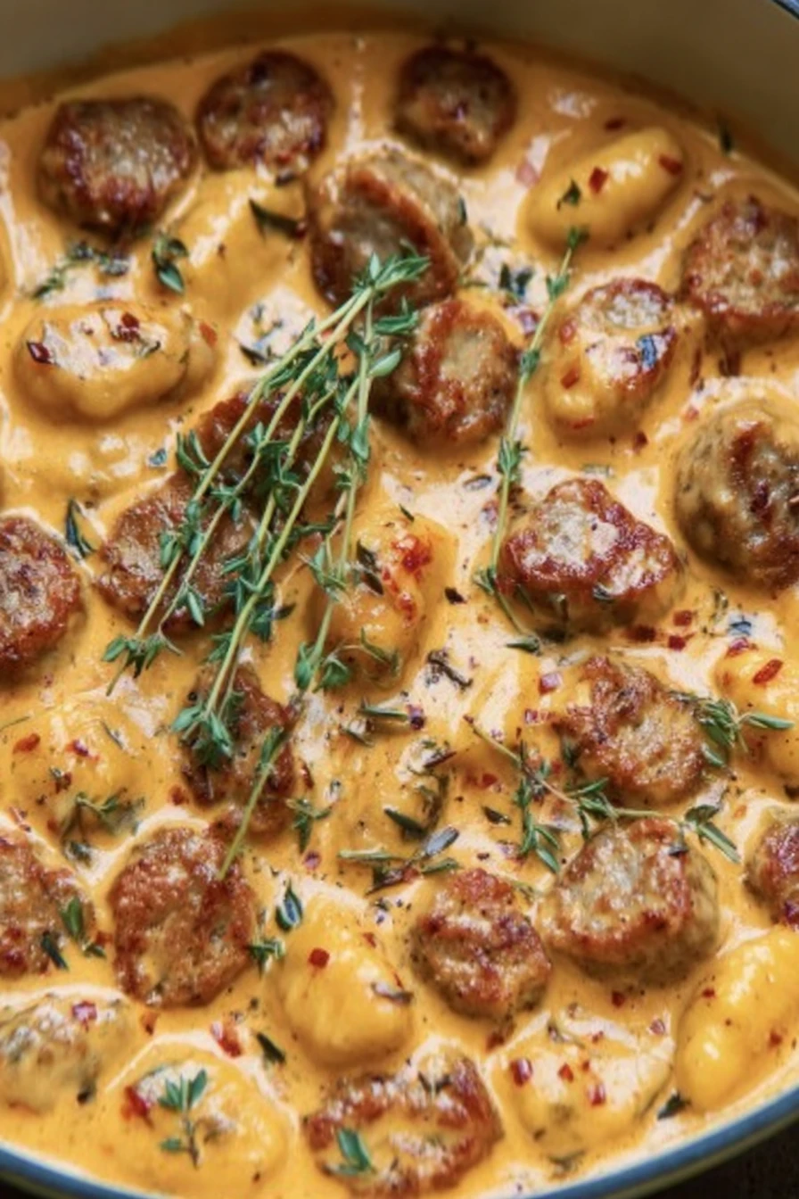 Creamy Butternut Squash Gnocchi with Sausage Recipe recipe step-by-step guide