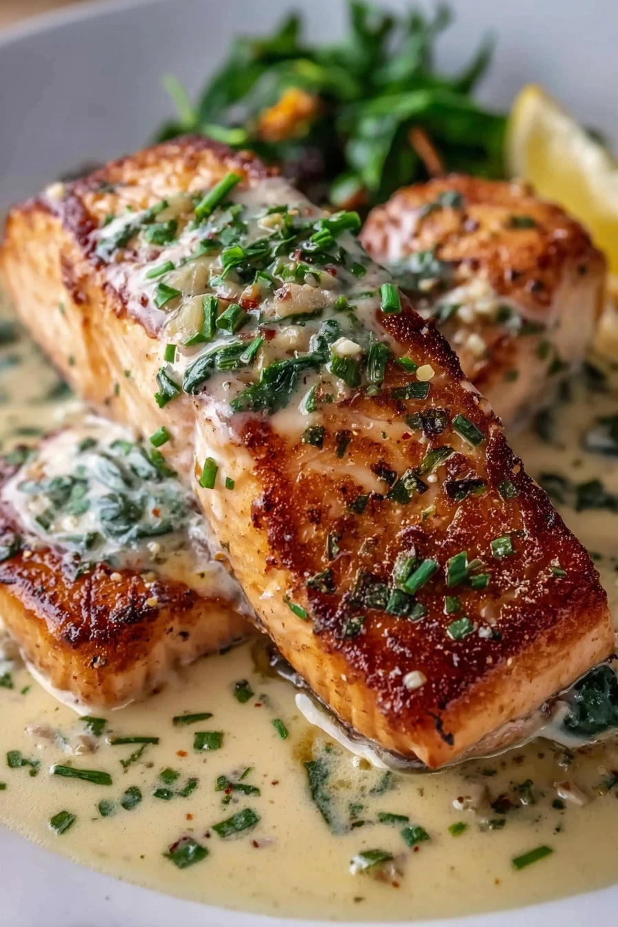 Creamy Garlic Butter Salmon Creamy Garlic Butter Salmon recipe step-by-step guide