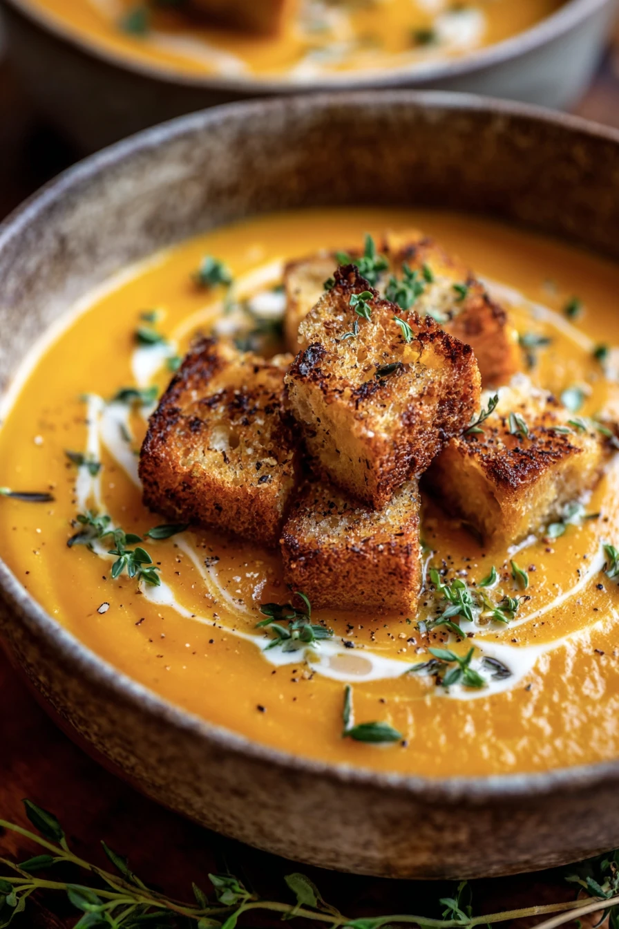 Creamy Roasted Butternut Squash Soup Recipe recipe step-by-step guide
