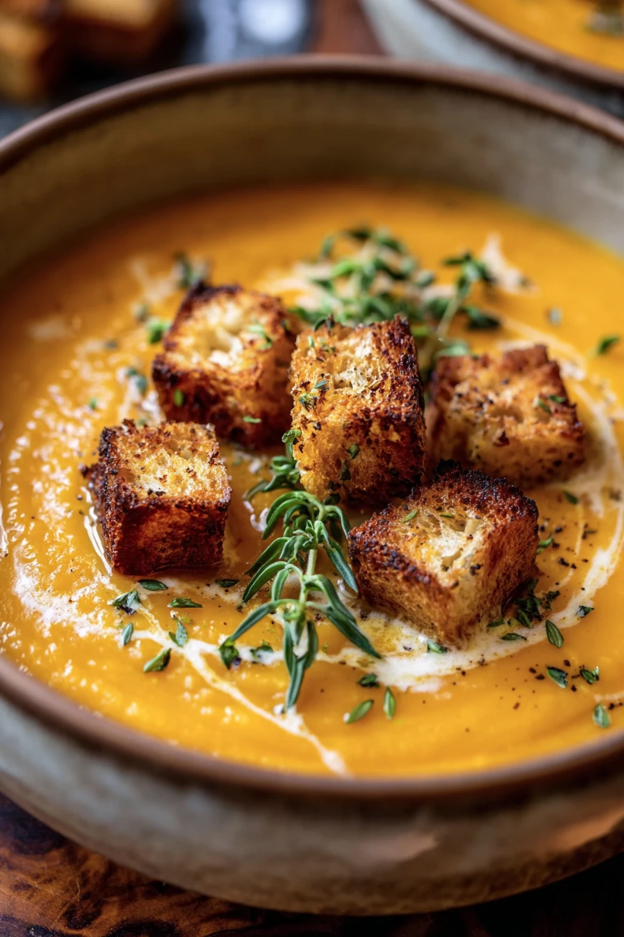 Creamy Roasted Butternut Squash Soup Recipe recipe step-by-step guide
