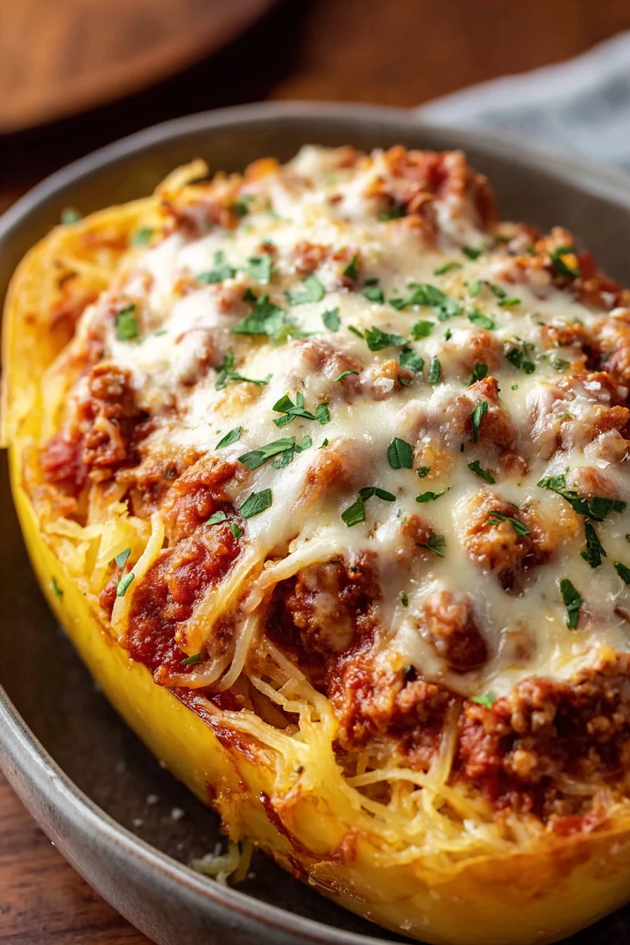 Decadent Spaghetti Squash Pasta Bake recipe step-by-step guide