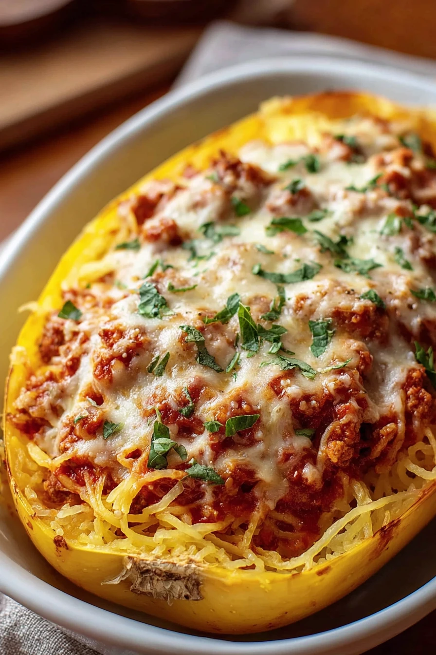 Decadent Spaghetti Squash Pasta Bake recipe step-by-step guide
