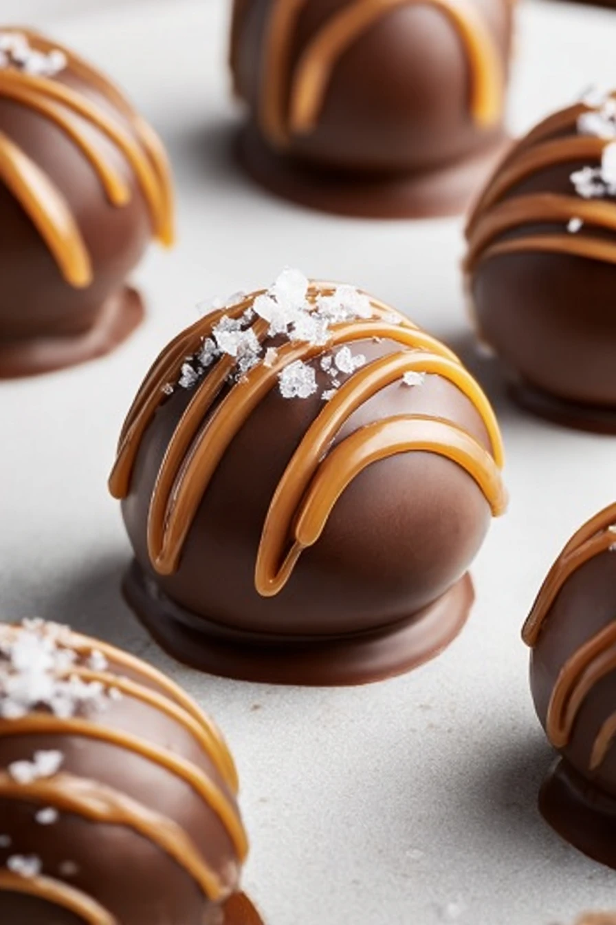 Salted caramel fudge truffles, decadent, sweet, creamy, indulgent, dessert recipe