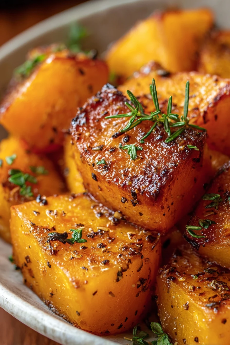 roasted butternut squash, easy recipe, delicious, perfectly cooked