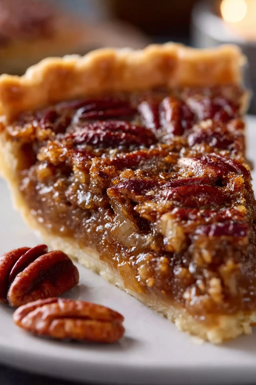 pecan pie, easy recipe, nutty goodness, sweet, crunchy, Thanksgiving dessert
