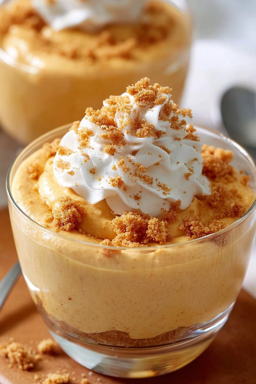 pumpkin mousse, easy recipe, creamy texture, decadent, fall dessert, smooth finish