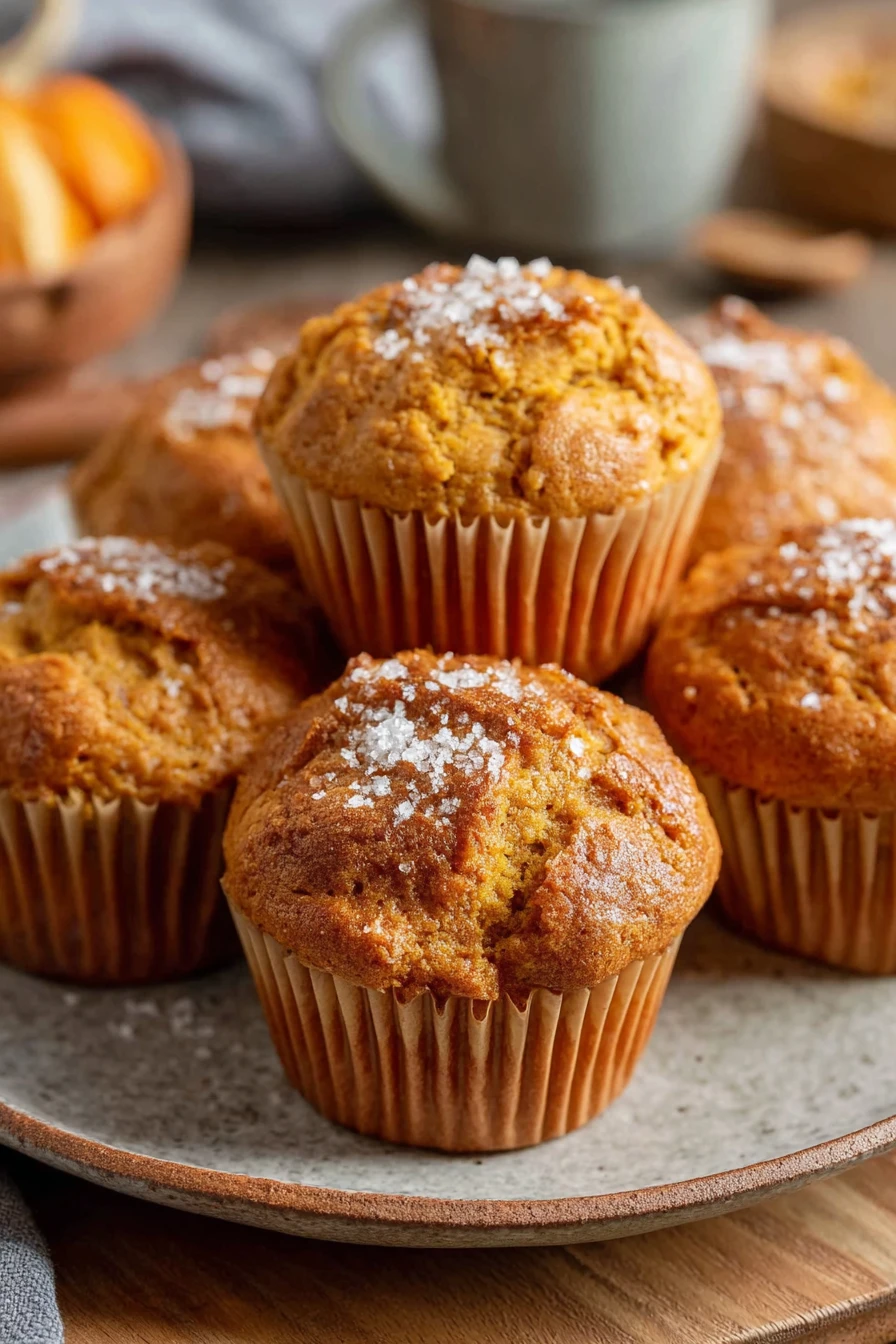 easy pumpkin muffins, delicious fall treat, moist, spiced, pumpkin flavor, irresistible, sweet and savory