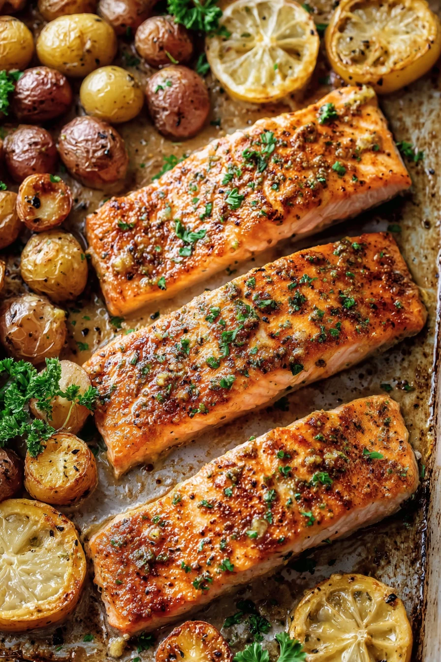 Easy Sheet Pan Honey Mustard Salmon with Potatoes recipe step-by-step guide
