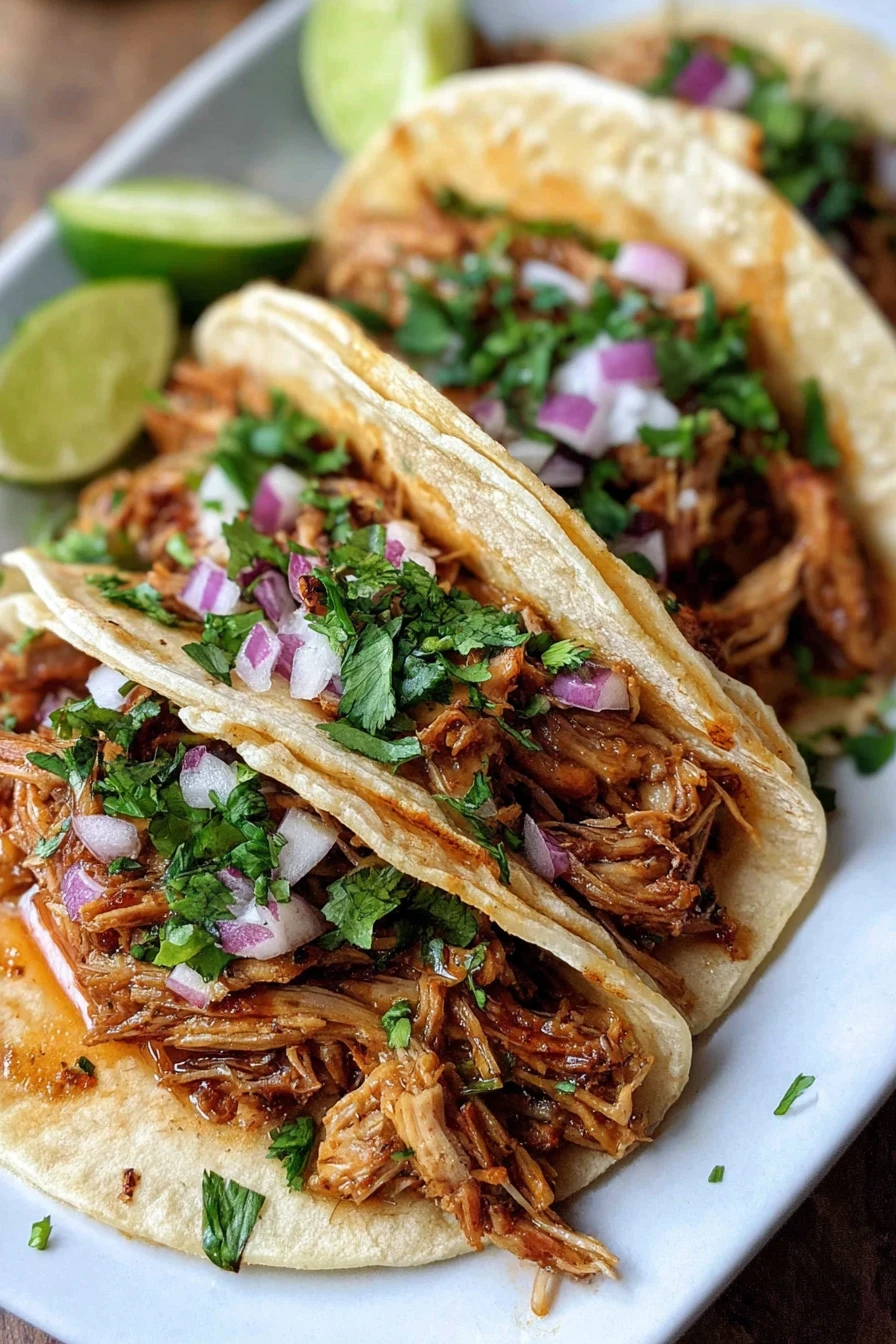 easy, slow cooker carnitas, tender, juicy, flavorful, Mexican, shredded pork, delicious, savory