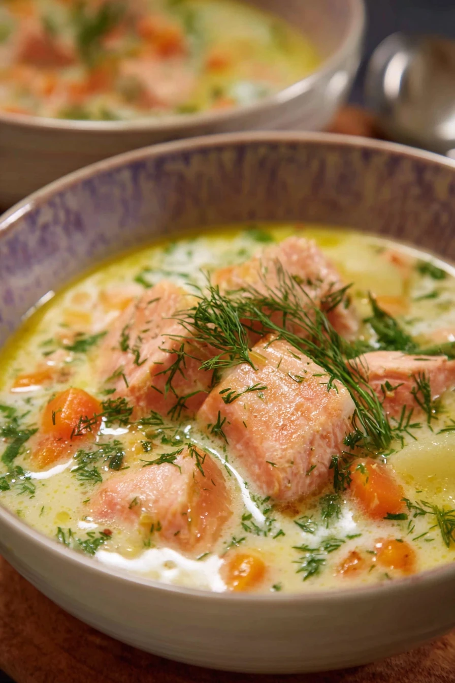 Finnish Salmon Soup  recipe step-by-step guide