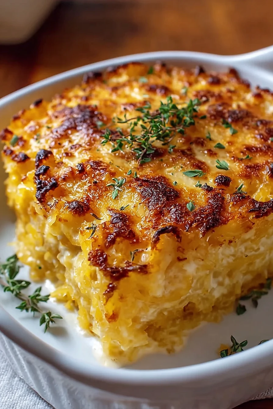 Healthy Spaghetti Squash Au Gratin recipe step-by-step guide