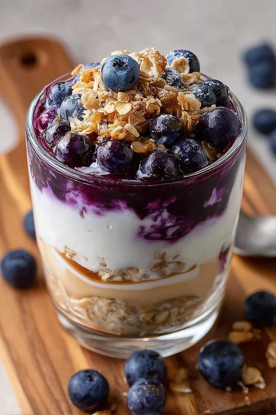 high protein, blueberry cheesecake oats, delicious, nutritious, creamy, satisfying, healthy indulgence