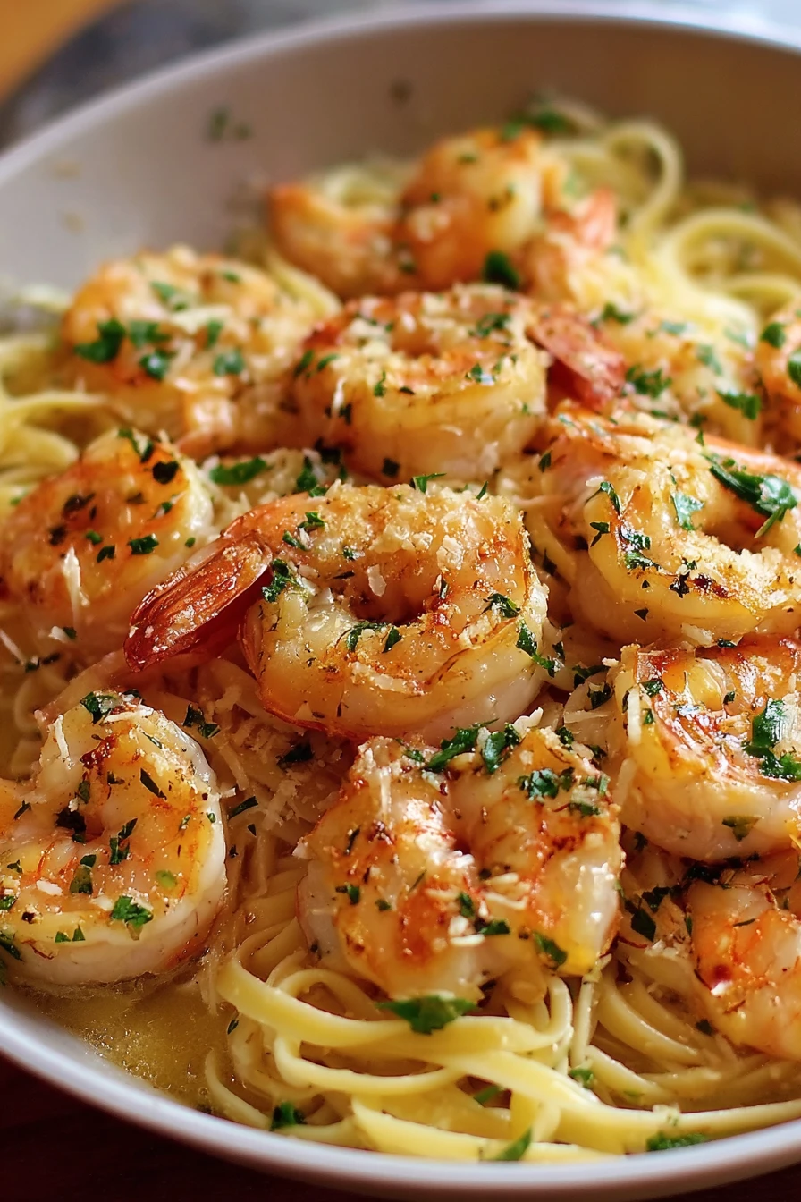 Ina Garten, shrimp scampi, succulent, garlic butter, savory, delicious