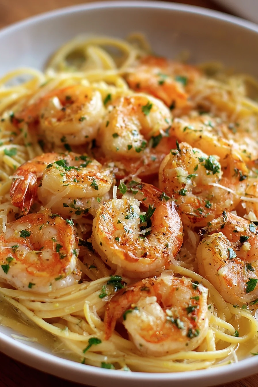 Ina Garten, shrimp scampi, succulent, garlic butter, savory, delicious