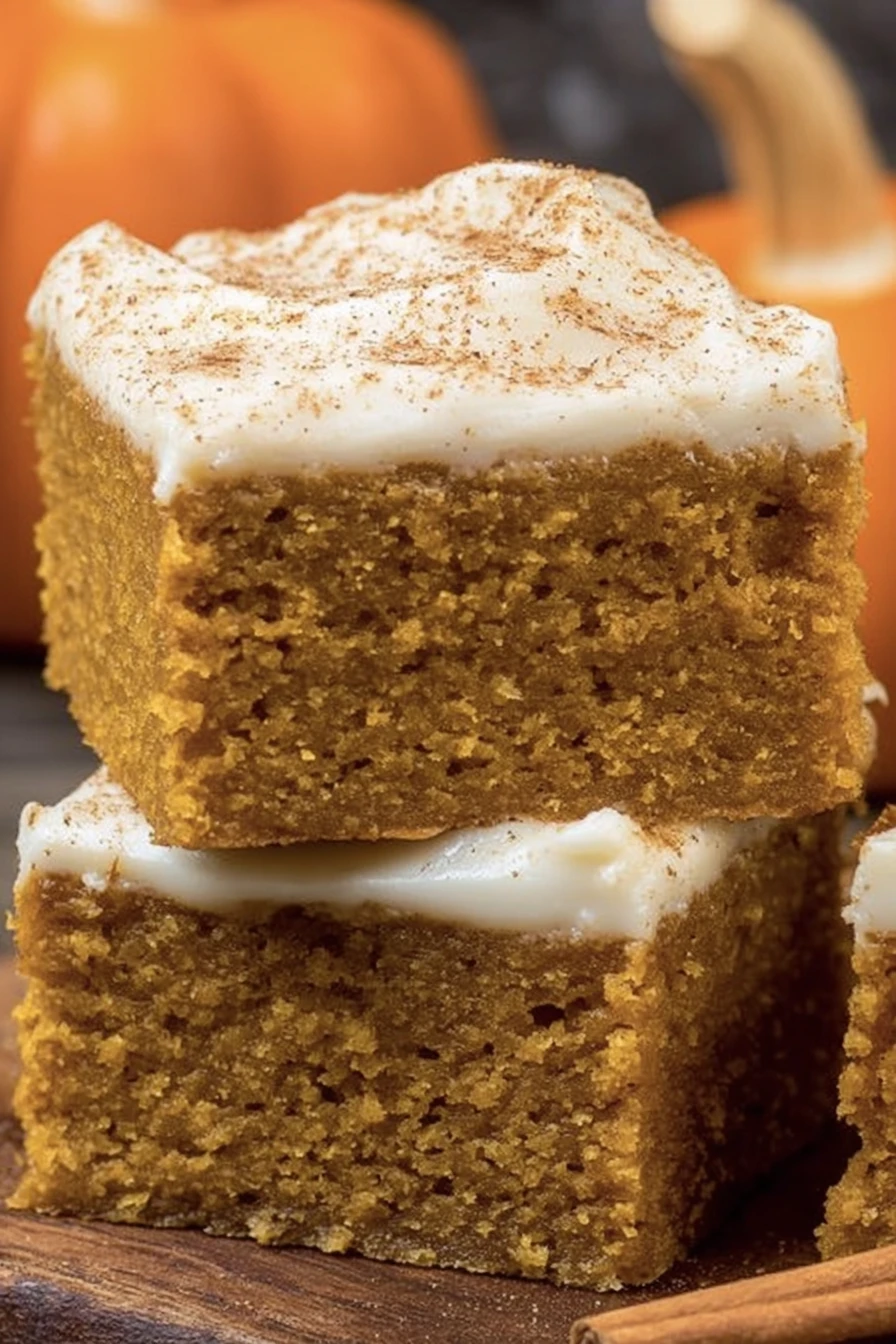Keto pumpkin bars, delicious fall treat, creamy, spicy, low-carb, indulgent