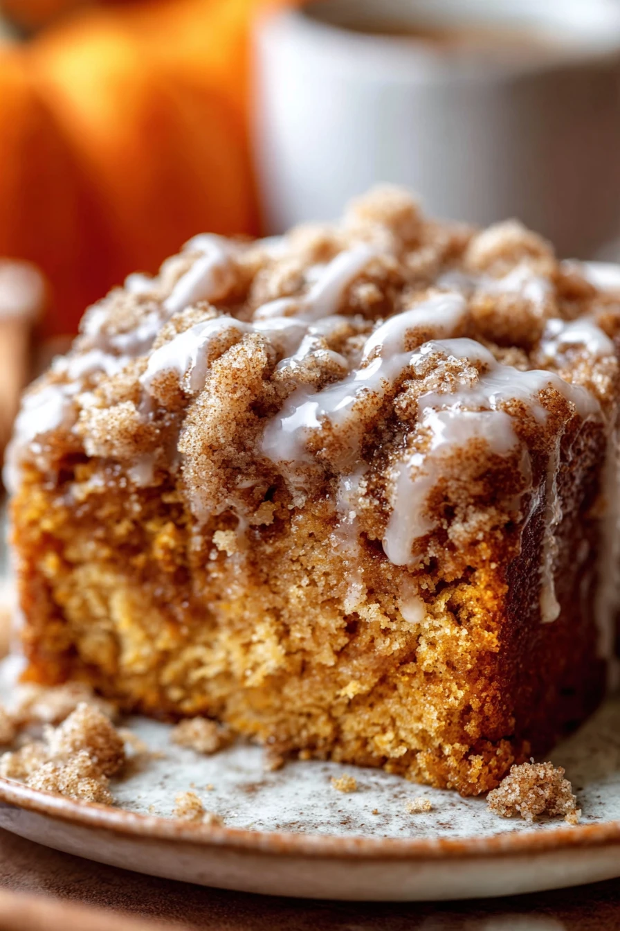 pumpkin coffee cake, recipe, delicious, moist, cinnamon streusel, fall flavors