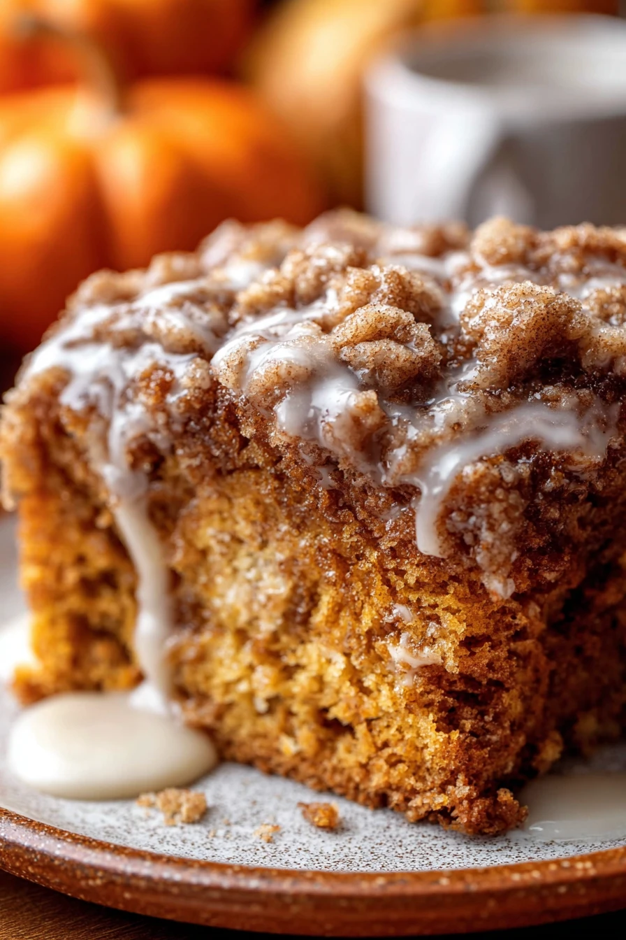 pumpkin coffee cake, recipe, delicious, moist, cinnamon streusel, fall flavors