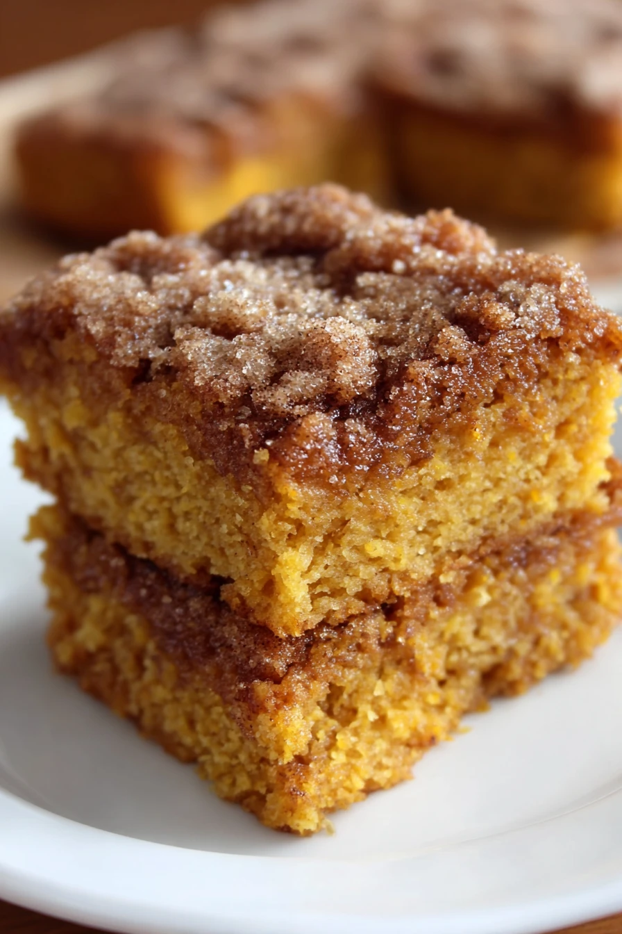 pumpkin snickerdoodle, snack cake, delicious, autumn flavors, moist
