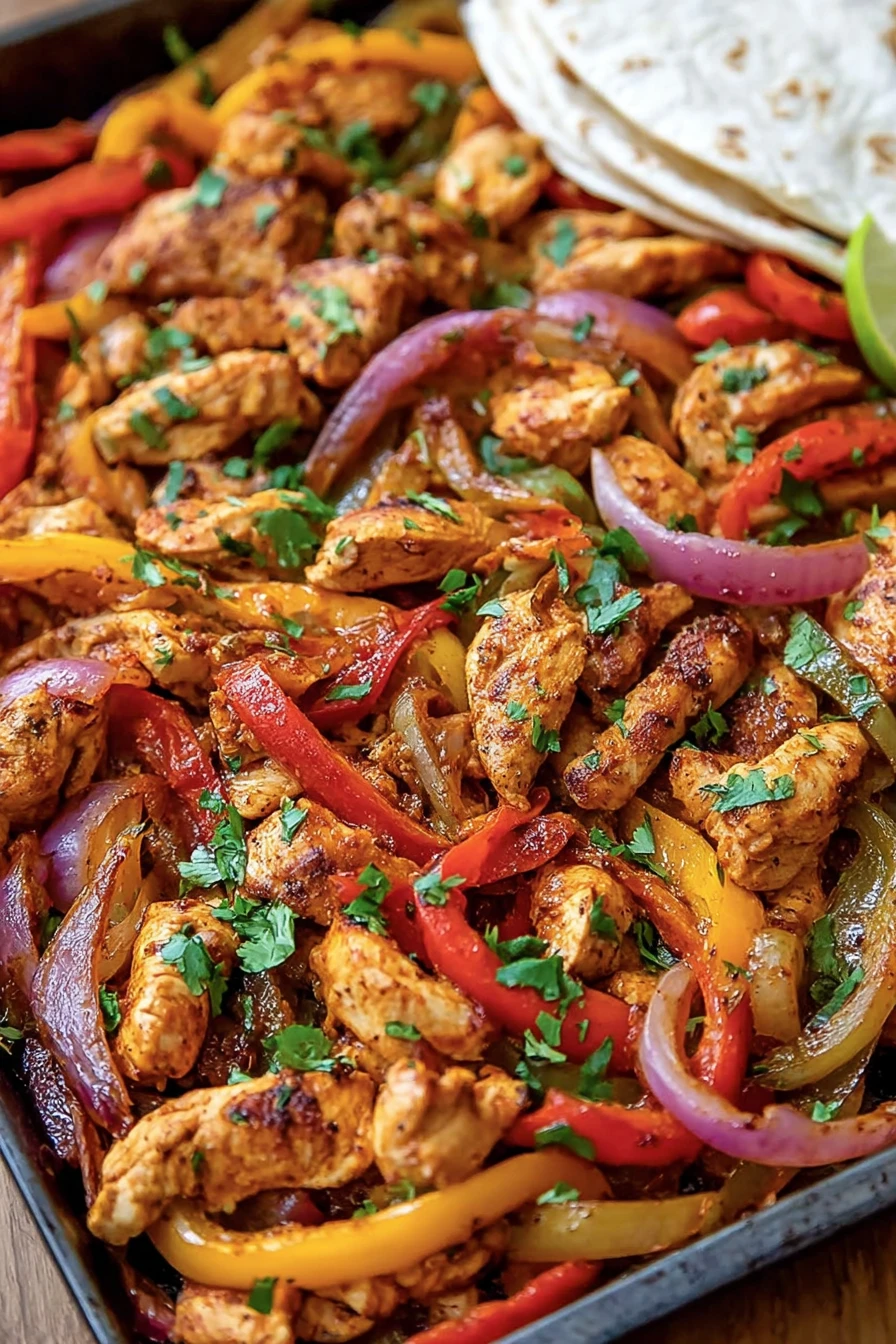 SHEET PAN CHICKEN FAJITAS recipe step-by-step guide