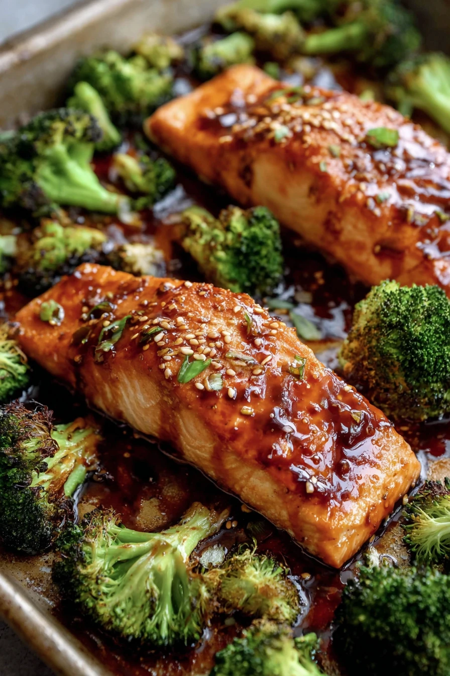 Sheet Pan Teriyaki Salmon and Broccoli recipe step-by-step guide