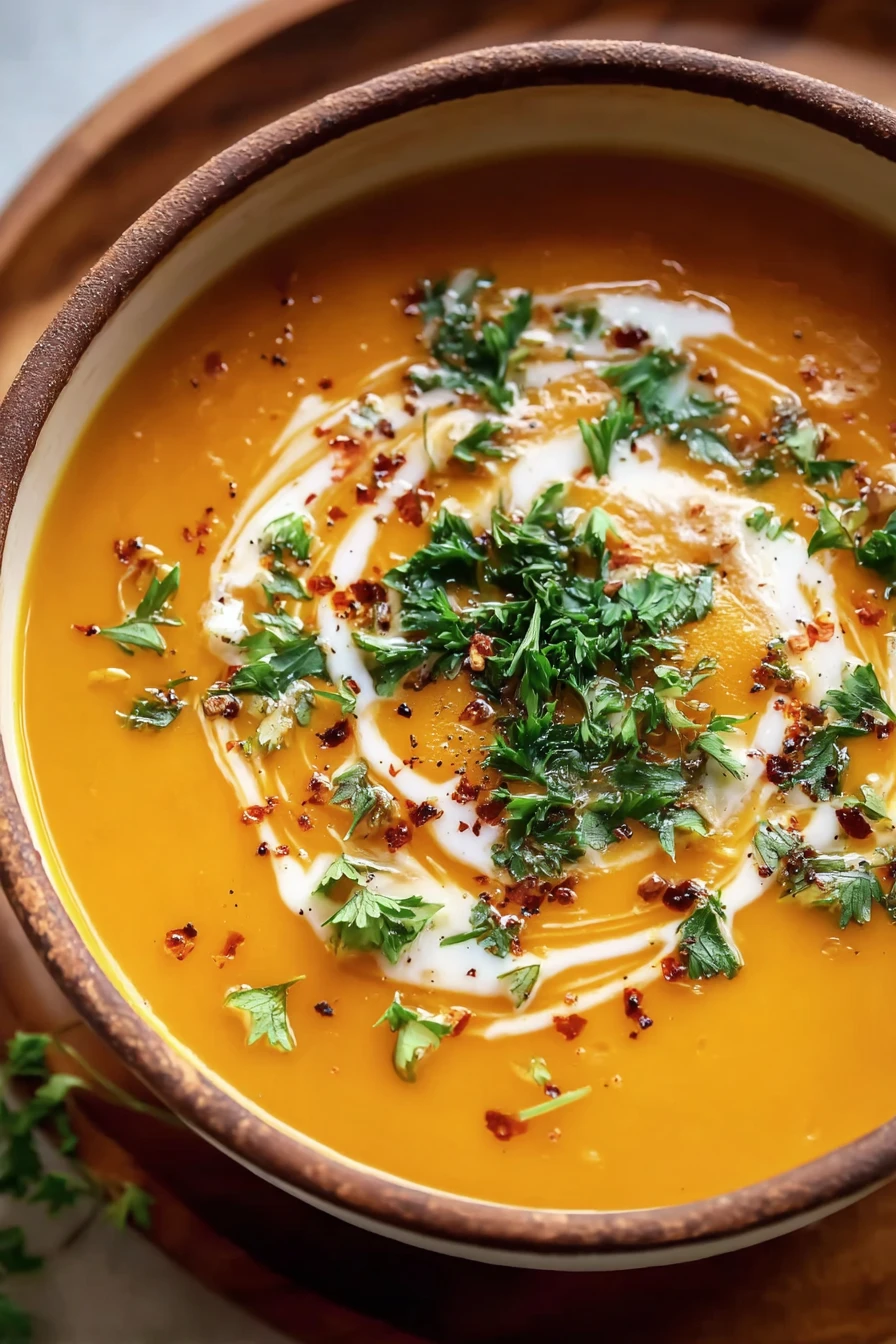 Spicy Butternut Squash Sweet Potato Soup recipe step-by-step guide