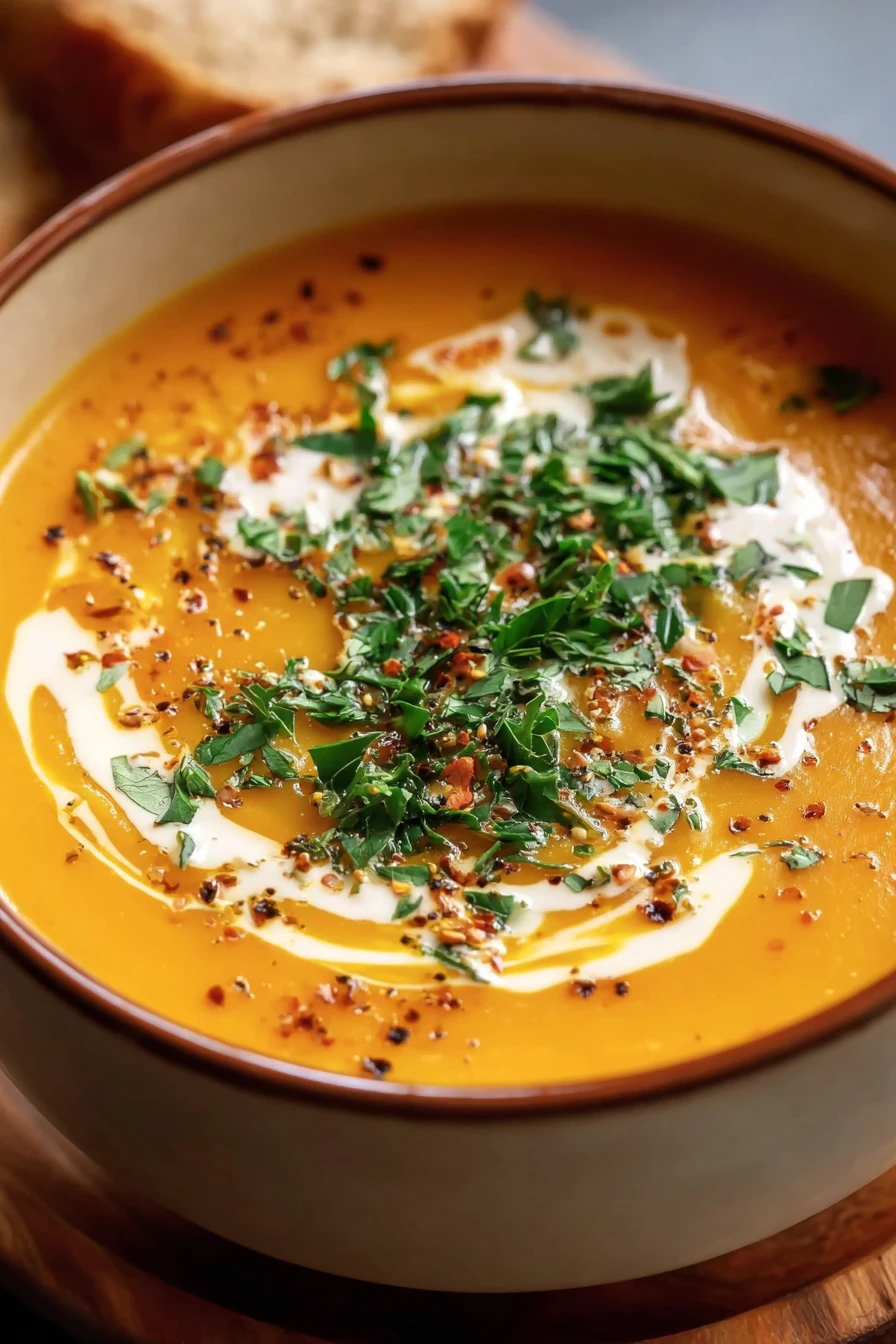 Spicy Butternut Squash Sweet Potato Soup recipe step-by-step guide
