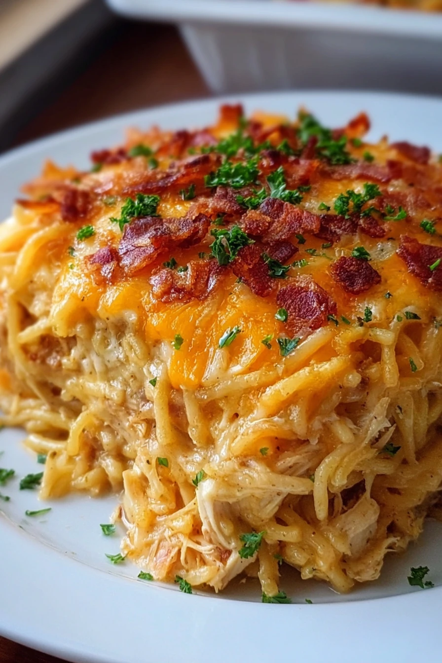 spicy, Southern, chicken, spaghetti, casserole, flavorful, savory, cheesy, comfort food