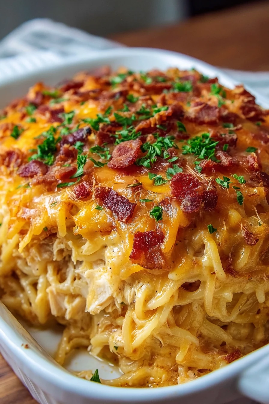 Spicy Southern Chicken Spaghetti Casserole recipe step-by-step guide